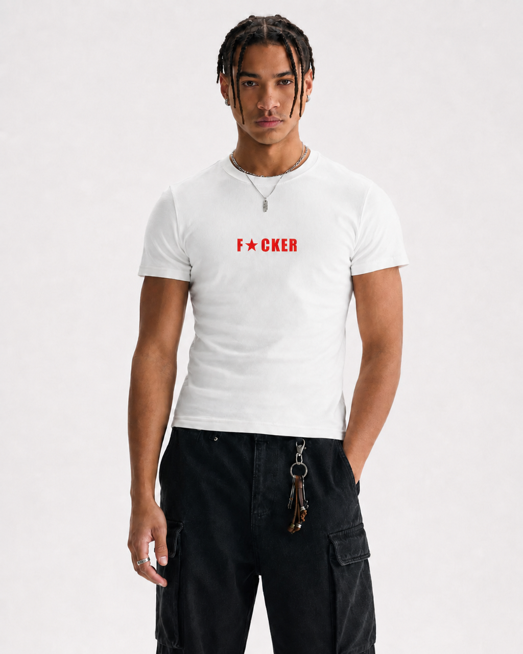Men's Bodycon Ribbed Crop Top