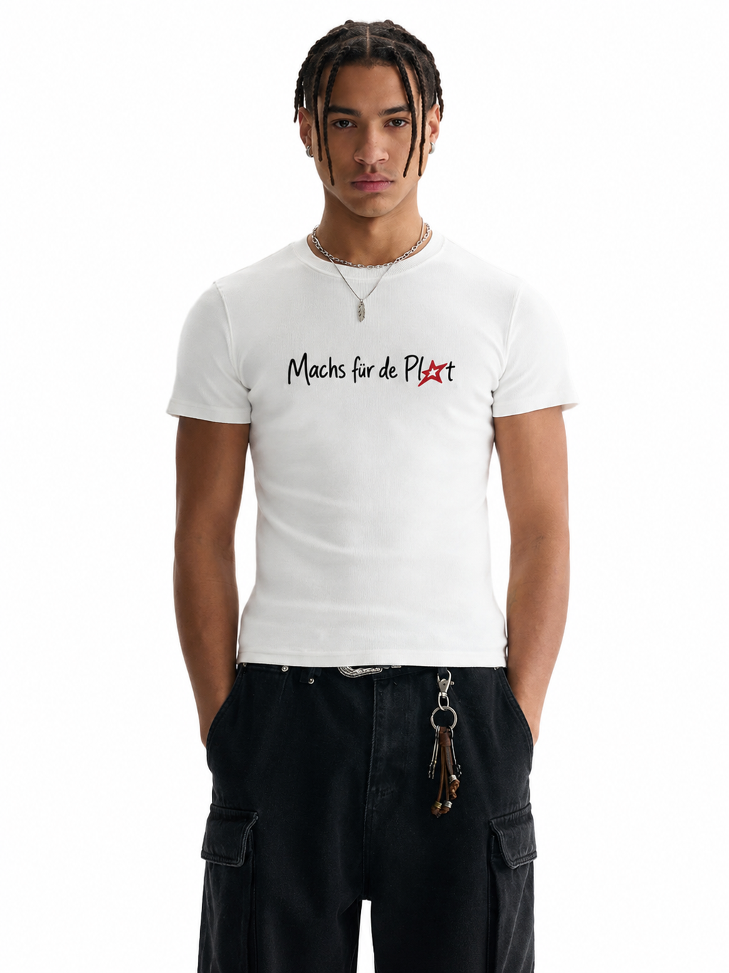 Men's Bodycon Ribbed Crop Top