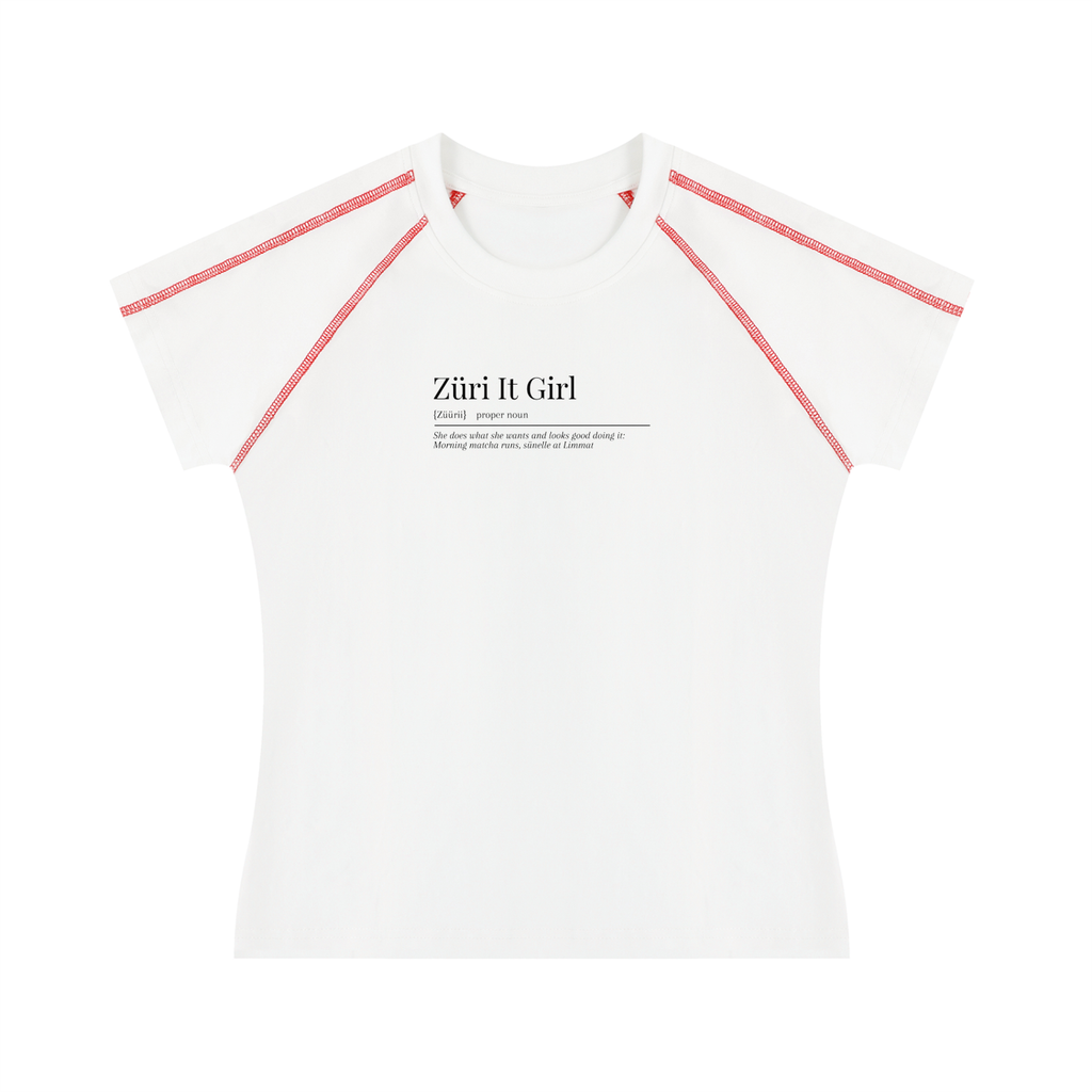 Women's Contrast Stitch Raglan T-Shirt