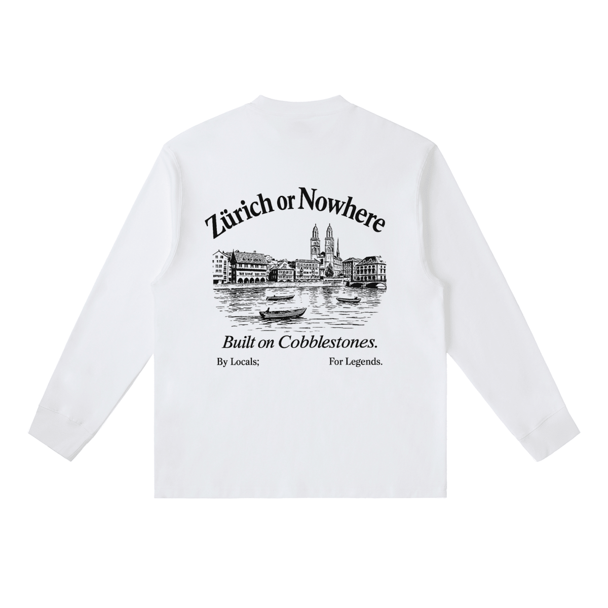 Built on Cobblestone Long-Sleeve T-Shirt - ZoN