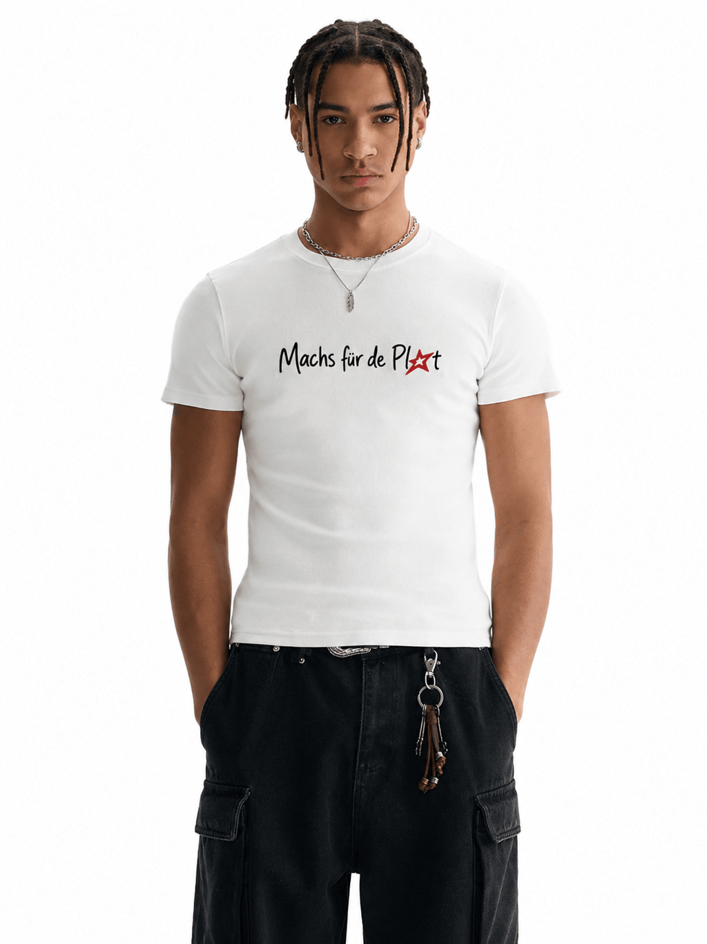 Men's Bodycon Ribbed Crop Top - ZoN