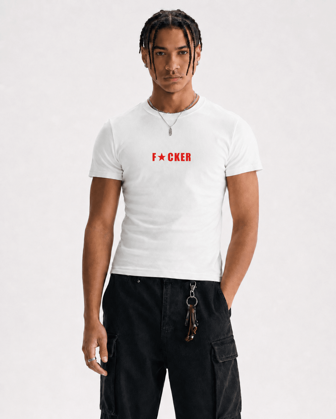 Men's Bodycon Ribbed Crop Top - ZoN