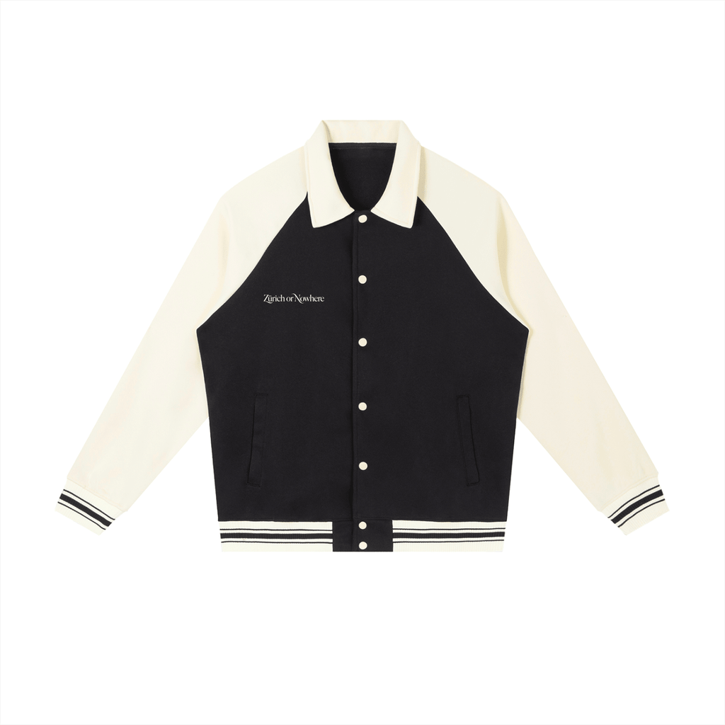 Oversized Varsity Bomber Baseball Jacke Zürich Hauptbahnhof – Heavyweight 380gsm | Jacke - ZoN