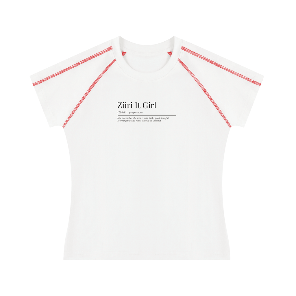Women's Contrast Stitch Raglan T-Shirt - ZoN
