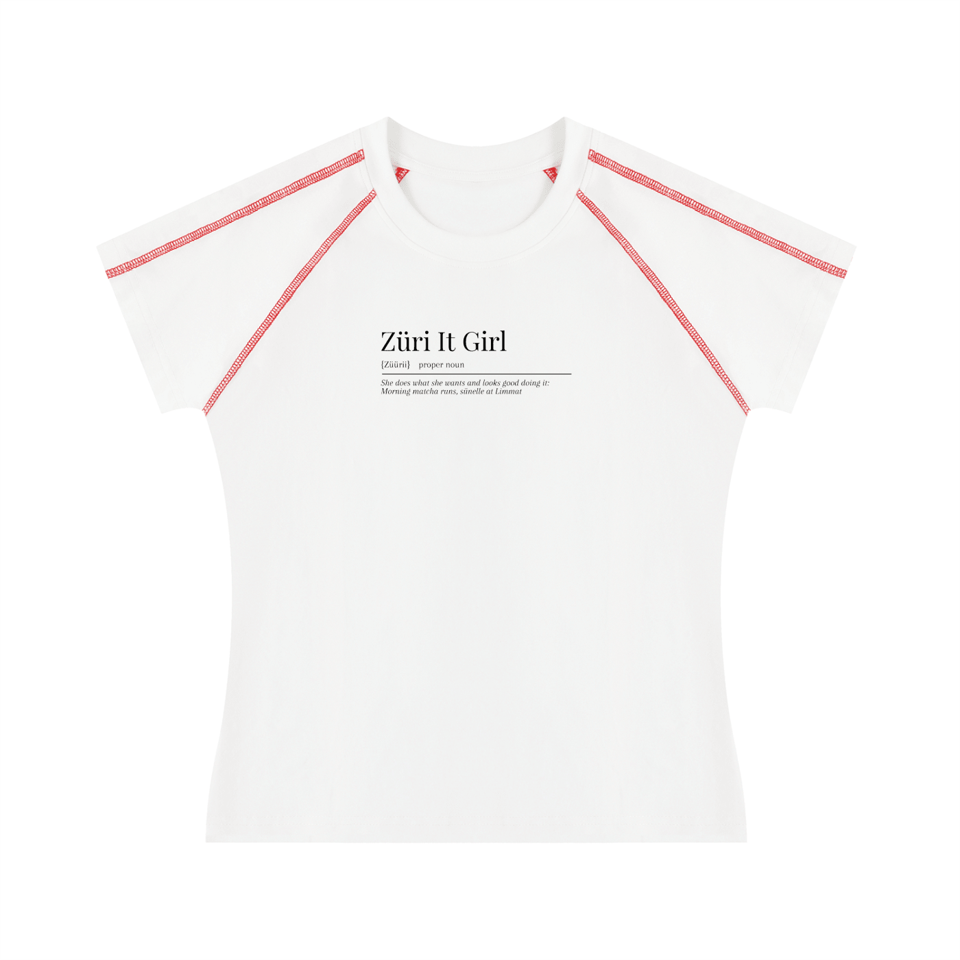 Women's Contrast Stitch Raglan T-Shirt - ZoN