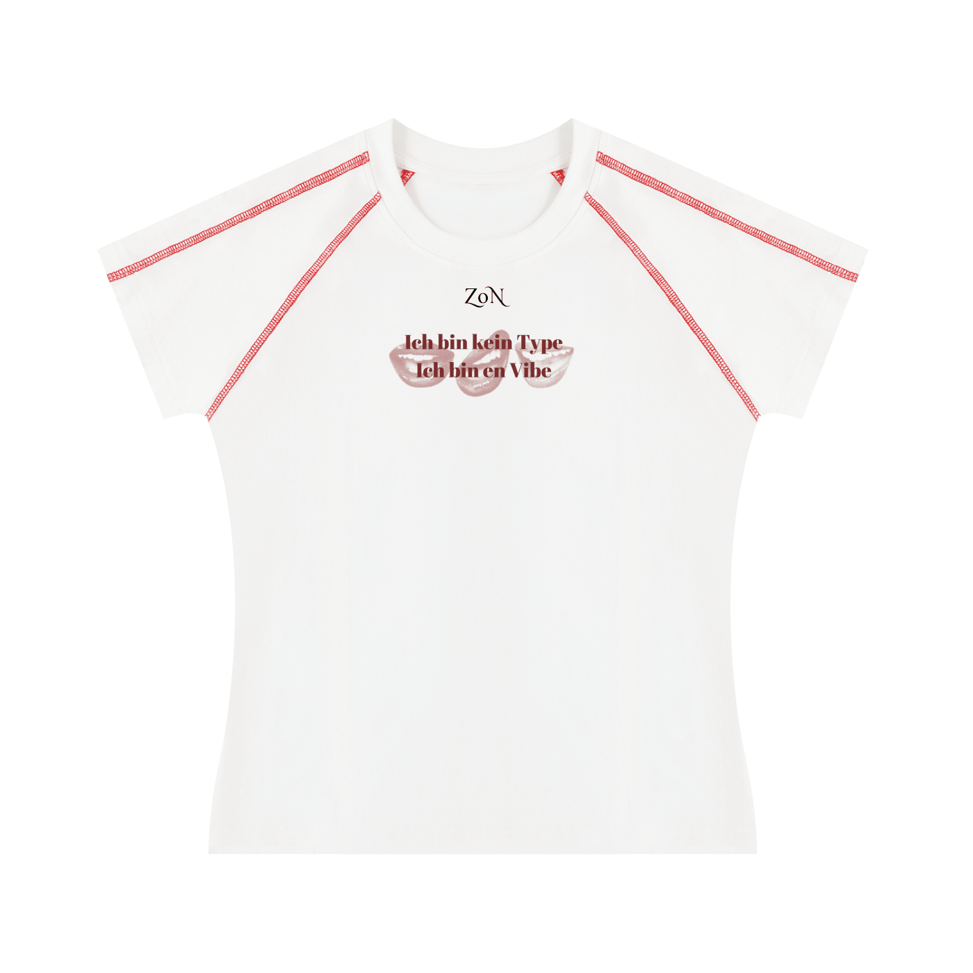 Women's Contrast Stitch Raglan T-Shirt - ZoN