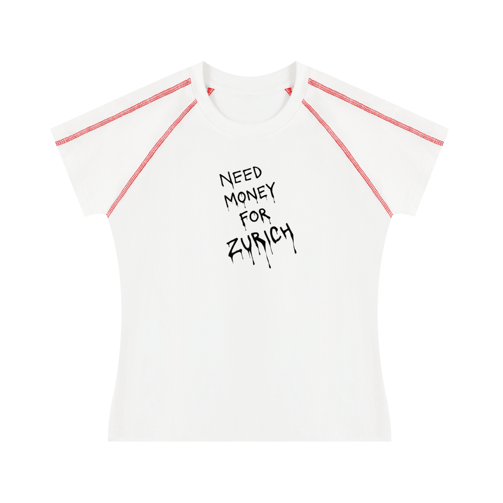 Women's Contrast Stitch Raglan T-Shirt - ZoN