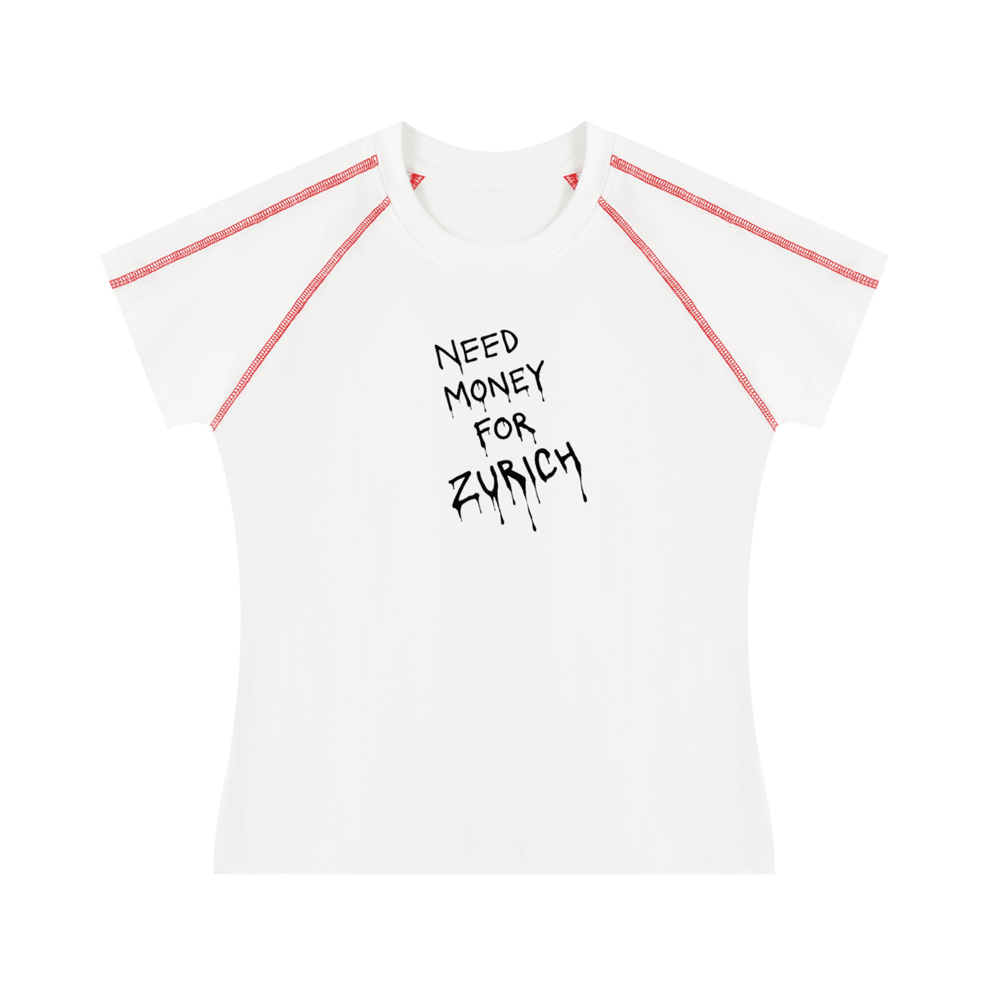 Women's Contrast Stitch Raglan T-Shirt - ZoN
