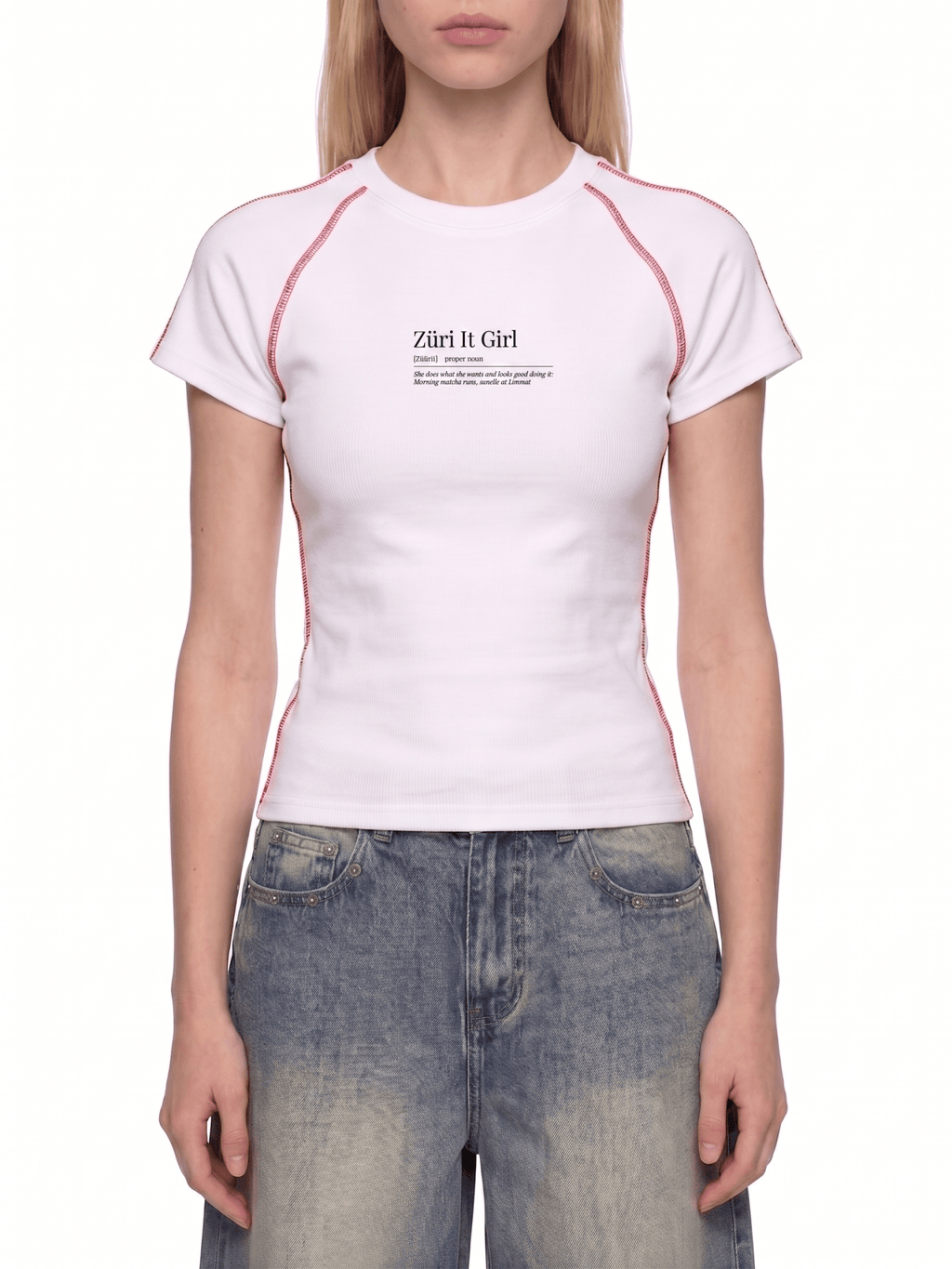 Women's Contrast Stitch Raglan T-Shirt - ZoN