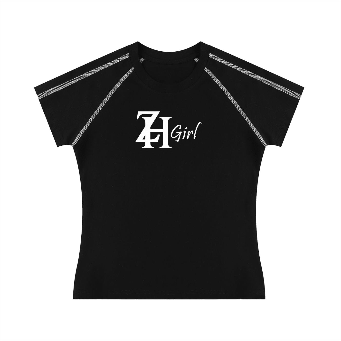 Women's Contrast Stitch Raglan T-Shirt - ZoN