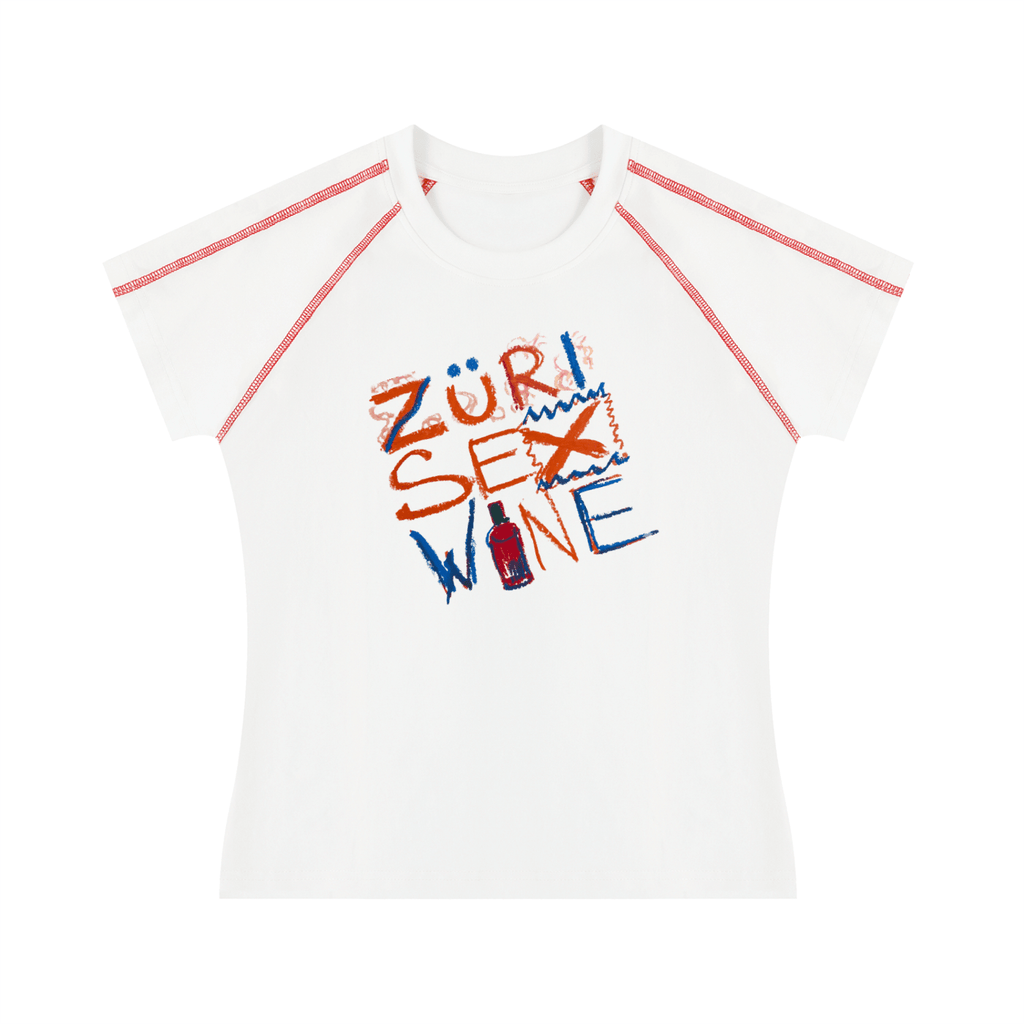 Women's Contrast Stitch Raglan T-Shirt - ZoN