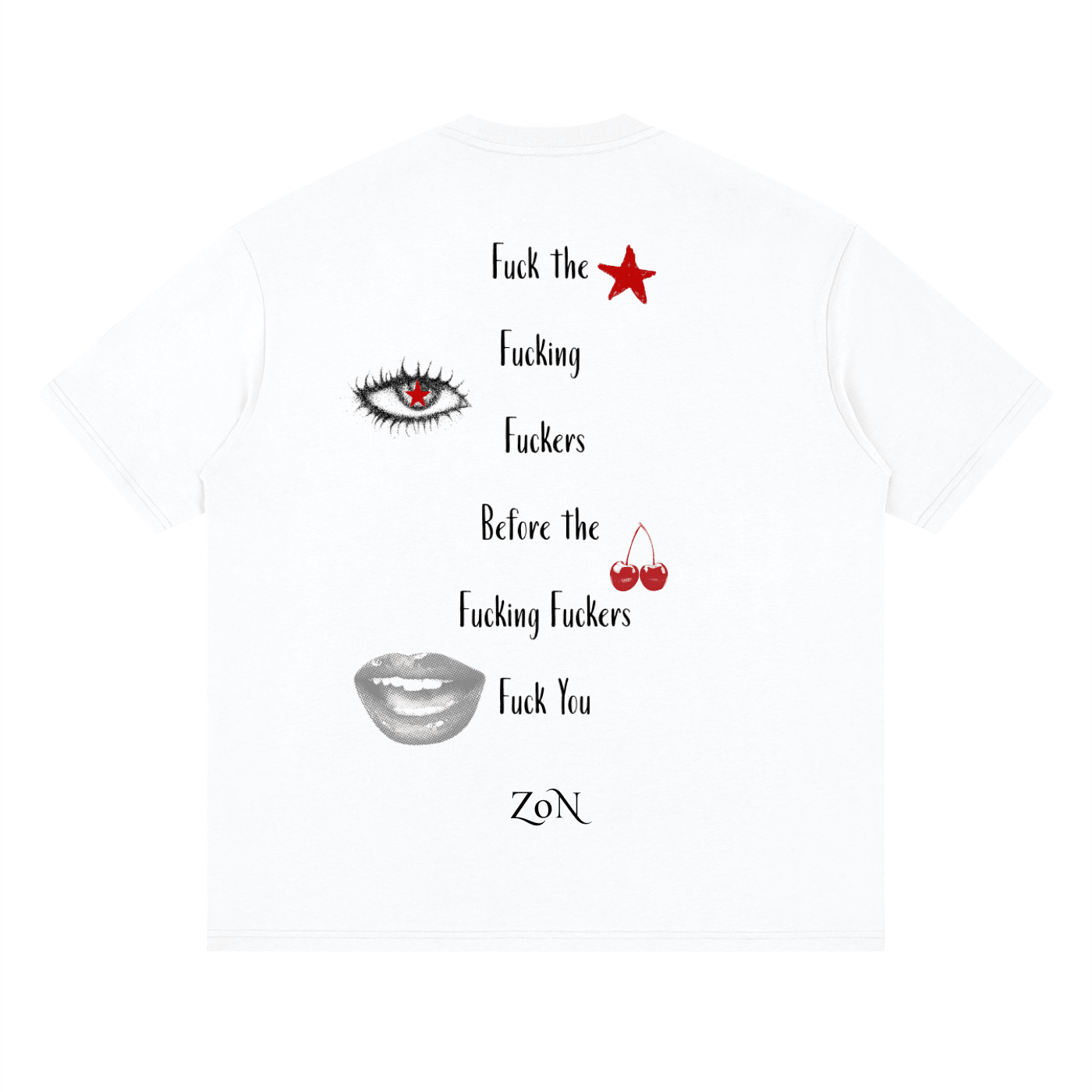 ZoN - F the F-ing F-ers Streetwear Loose Drop Shoulder T-Shirt - ZoN